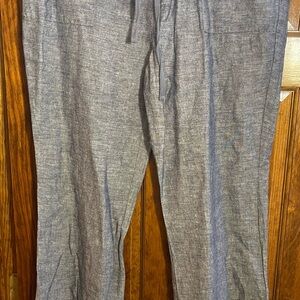 New York & Company Blue and White Boot Cut Pants